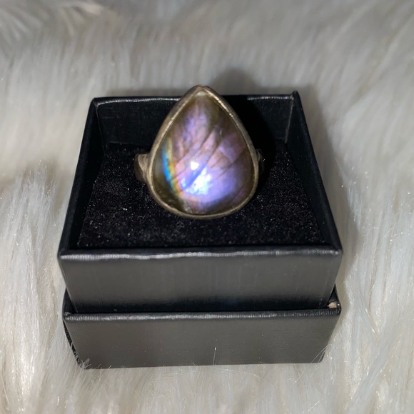 *PURPLE FLASH* Labradorite in Sterling Silver Ring - Picture 5 of 8